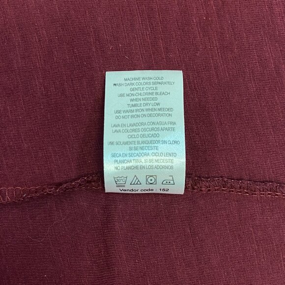 Modern Culture Burgundy Grey Marled 3 Button Short Tab Sleeve Henley Shirt 3XB - Picture 13 of 13